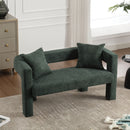 Modern Chenille Loveseat Sofa, Comfy Upholstered 2 Seater