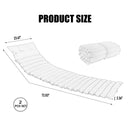 2 Piece Outdoor Chaise Lounge Chair Cushion Set