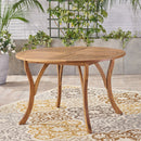 Hermosa - Outdoor Acacia Wood Table Circular Design