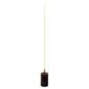 Prism - LED Floor Lamp With On / Off Switch Faux Marble Base - Gold / Marble