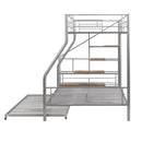 Metal Bunk Bed With Trundle And Storage Staircase
