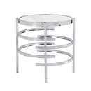 Elegant Round Table With Sintered Stone Top & Sturdy Metal Frame
