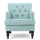 Harrison - Tufted Club Chair With Button Tufted Back And Birch Wood Legs