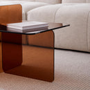 Modern Transparent Tempered Glass Sidetable