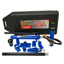10 Ton Portable Hydraulic Equipment Kit For Metal Work - Black / Blue