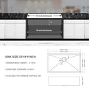 Undermount Stainless Steel Kitchen Sink, Deep Single Bowl Basin