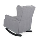 Sheila - Contemporary Fabric Tufted Wingback Rocking Chair