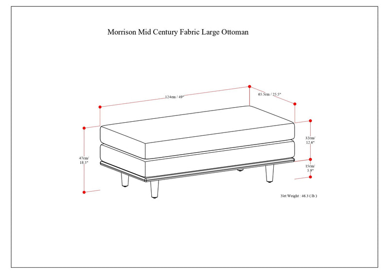 Morrison - Handcrafted Ottoman