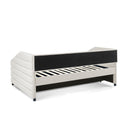 Elegant Daybed With Trundle Upholstered Tufted Sofa Bed