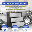 Heavy Duty Metal Storage Cabinet With Wheels 3 Drawer Tool Cabinet For Garage, Office, And Home Organizer Solutions