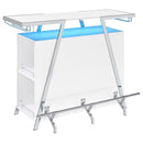 Araceli - Freestanding LED Home Bar Cabinet - White High Gloss - Atlantic Fine Furniture Inc