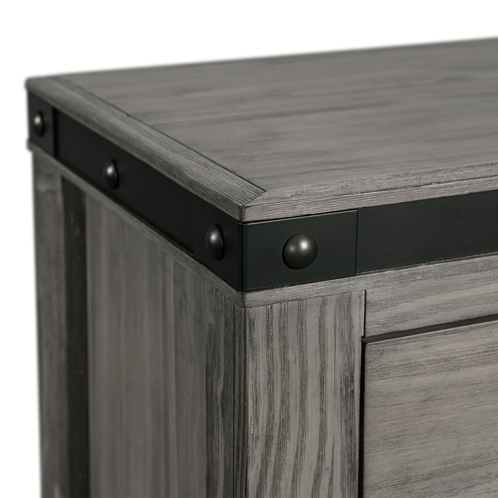 Wade - 5-Drawer Gentlemen Chest - Black Finish