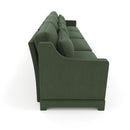 Elegant Sofa With Ergonomic Design And Lumbar Pillows