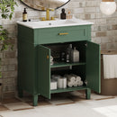 Bathroom Vanity With Ceramic Basin, Soft Close Door And Adjustable Shelves