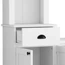 Minimalist Entertainment Wall Unit Set With Bridge For TVs Up To 75"