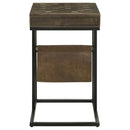 Chessie - 1-Drawer Side Table With Leatherette Sling - Tobacco - Atlantic Fine Furniture Inc