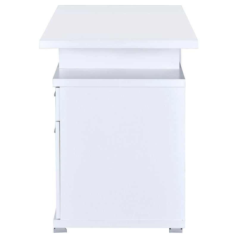 Contemporary Sleek Office Desk With 2 Drawers