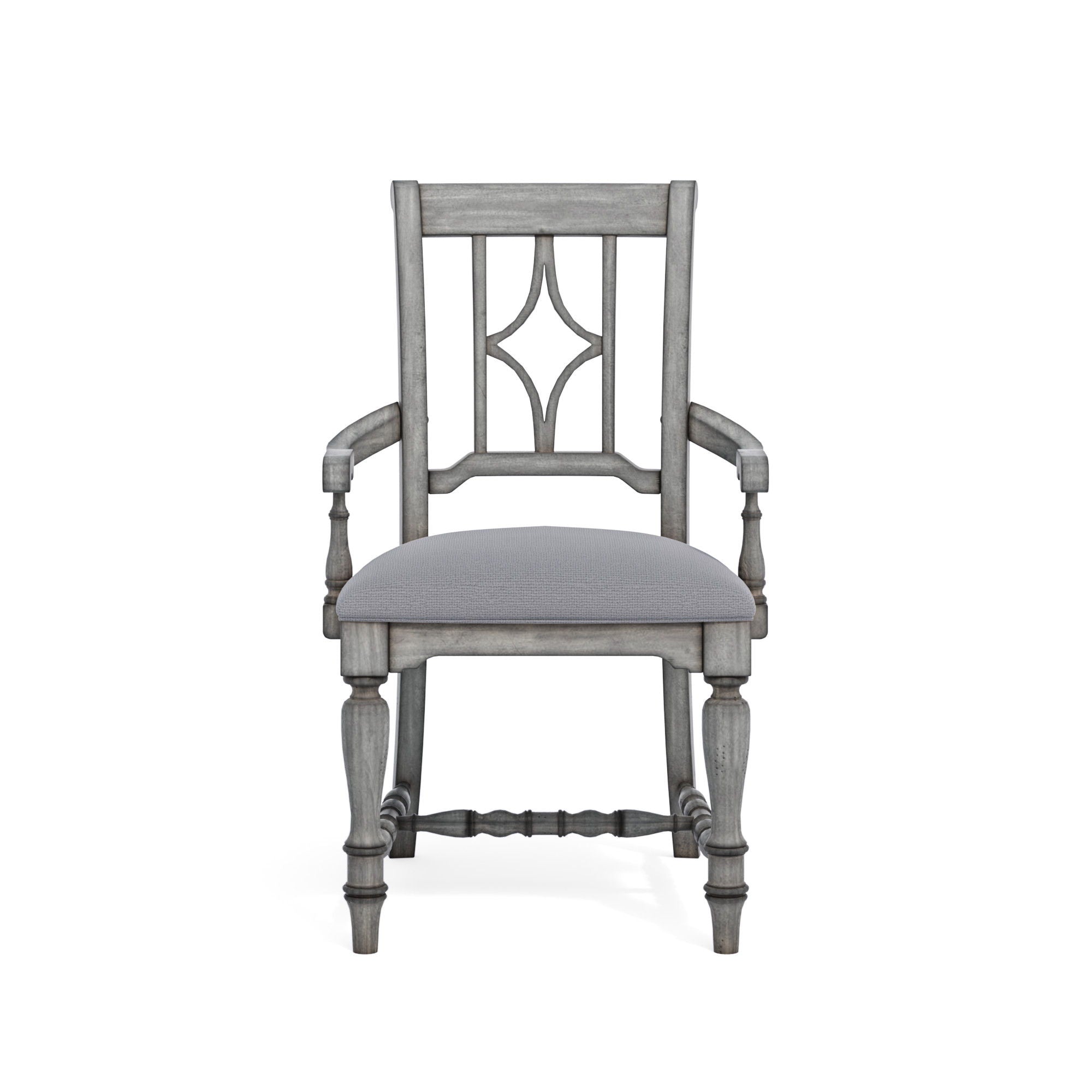 Plymouth - Upholstered Arm Dining Chair (Set of 2) - Gray