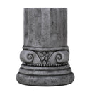 Outdoor End Table, Round Side Table For Patio And Garden - Antique Grey