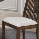 2 Pieces Set Dining Side Chair Rustic Modern Farmhouse Design Retro Design Easy To Assembly - Antique Dark Oak