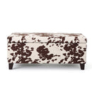 Storage Ottoman - Brown Multi