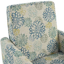 Push Back Upholstered Recliner Armchair