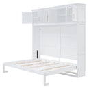 Murphy Modern Bed With Top Cabinets For Space Saving And Comfort