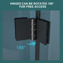 Fold Frameless Shower Door With Tempered Glass