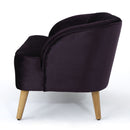 Modern Classic Shell Backed Loveseat