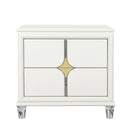Uriuni - Nightstand - Gold / White