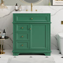 Freestanding Bathroom Vanity With Sink, Soft Closing Door, Tip Out Drawer