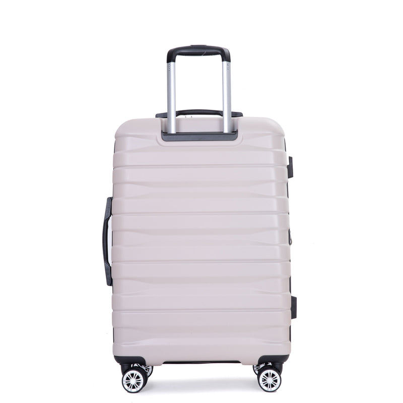 Luggage Set Of 5 Pieces, Expandable Hard Pc Luggage Set With Tsa Lock For Rotating Wheels