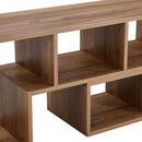 Minimalist Cube TV Stand With Adjustable Open Storage Shelves