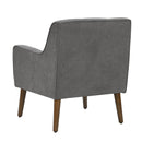Ryder - Mid Century Modern Woven Fabric Tufted Armchair