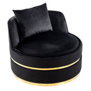 360 Degree Swivel Over Sized Upholstered Barrel Chair