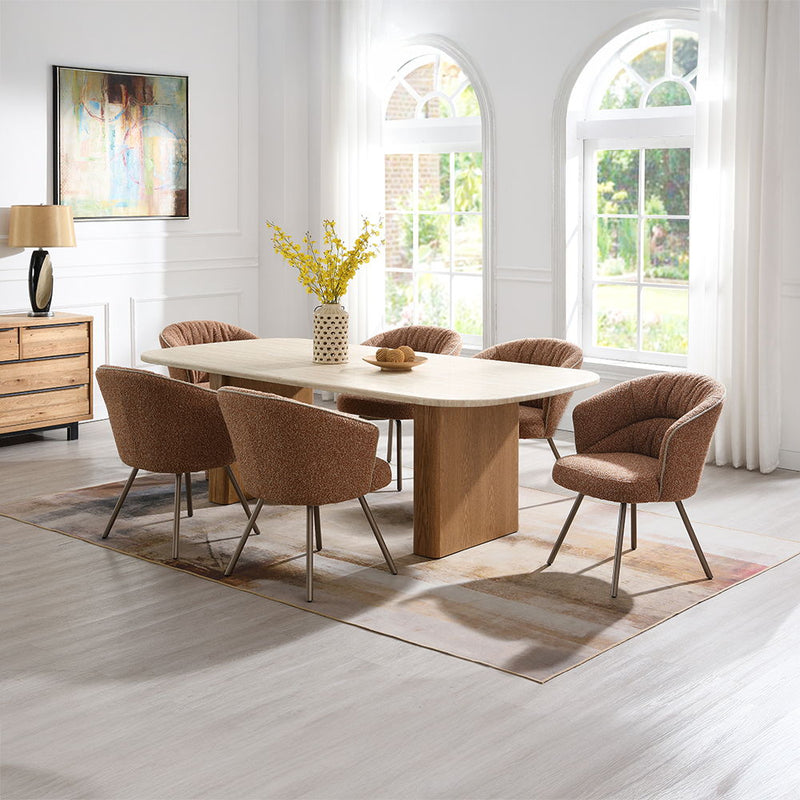 Lidi - Dining Table - Brown / Natural