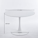 Tulip Dining Table For 4 - 6 People - White