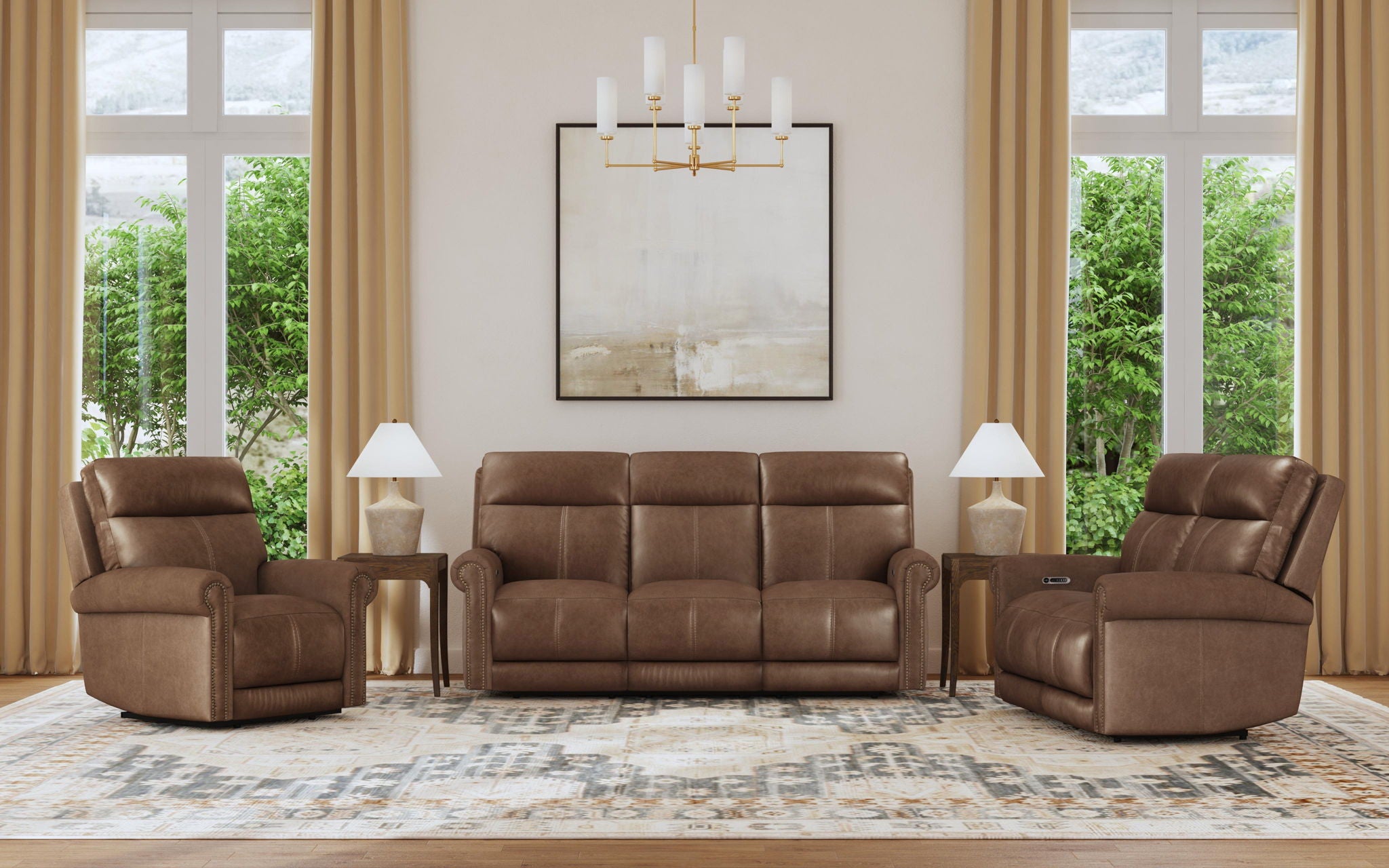 Alexander - Power Reclining Loveseat With Power Headrest & Lumbar