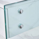 Environmental Protection Minimalist Dresser, Desk, Desktop Computer Desk, With Double Drawer Storage Space, Simple Home, Perfect For Various Styles - White