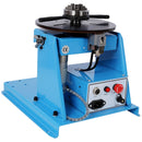 Portable Rotary Welding Positioner With 3 Jaw Lathe Chuck, 0 - 90° Turntable - Blue