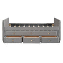Upholstered Daybed With Trundle And Drawers