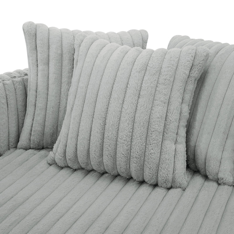 Mindy - Oversized Swivel Barrel Chair - Grey