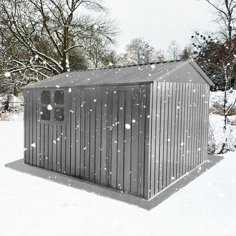 10' x 8' Garden Sheds Outdoor Storage Sheds With Window