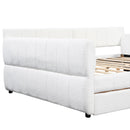 Upholstered Platform Bed With USB And 2 Drawers