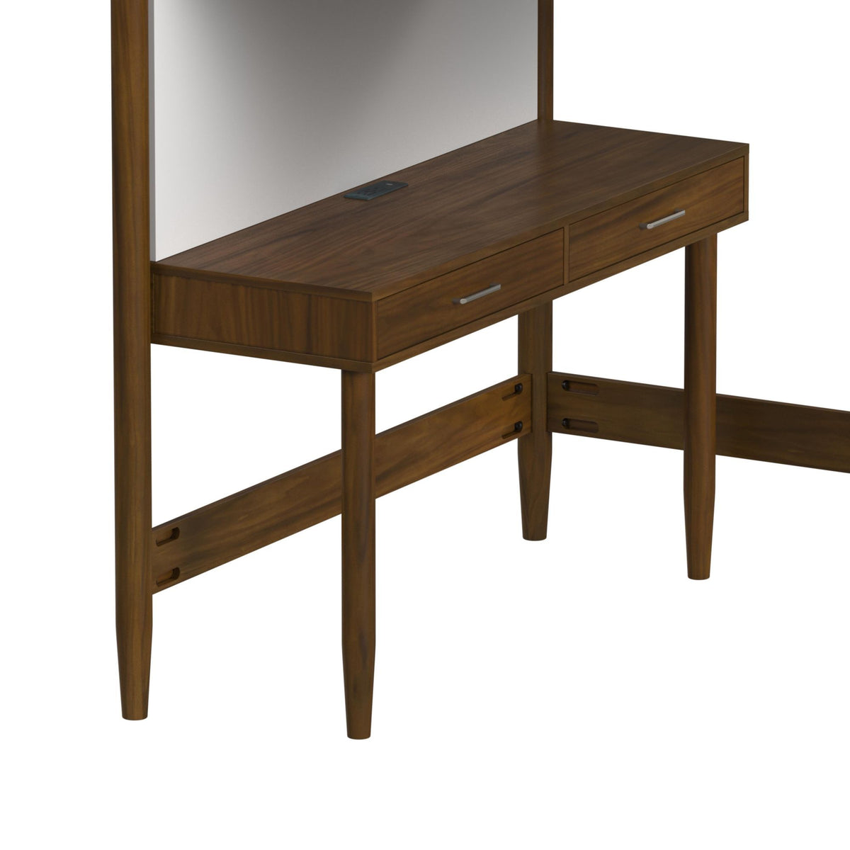 Malibu Full Loft Bed in Walnut by Elements International, view 2