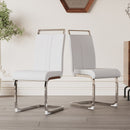 Modern Dining Chairs With Padded Seat, High Back