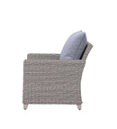 Greeley - Patio Set - Gray Fabric & Gray Finish - Atlantic Fine Furniture Inc