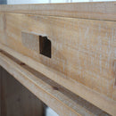 Rustic Wood Console Table With 3 Drawers Entryway Table For Hallway, Foyer, Or Office - Natural / Natural & Light Brown / Natural Wood / Natural Wood Wash / Natural / Rustic