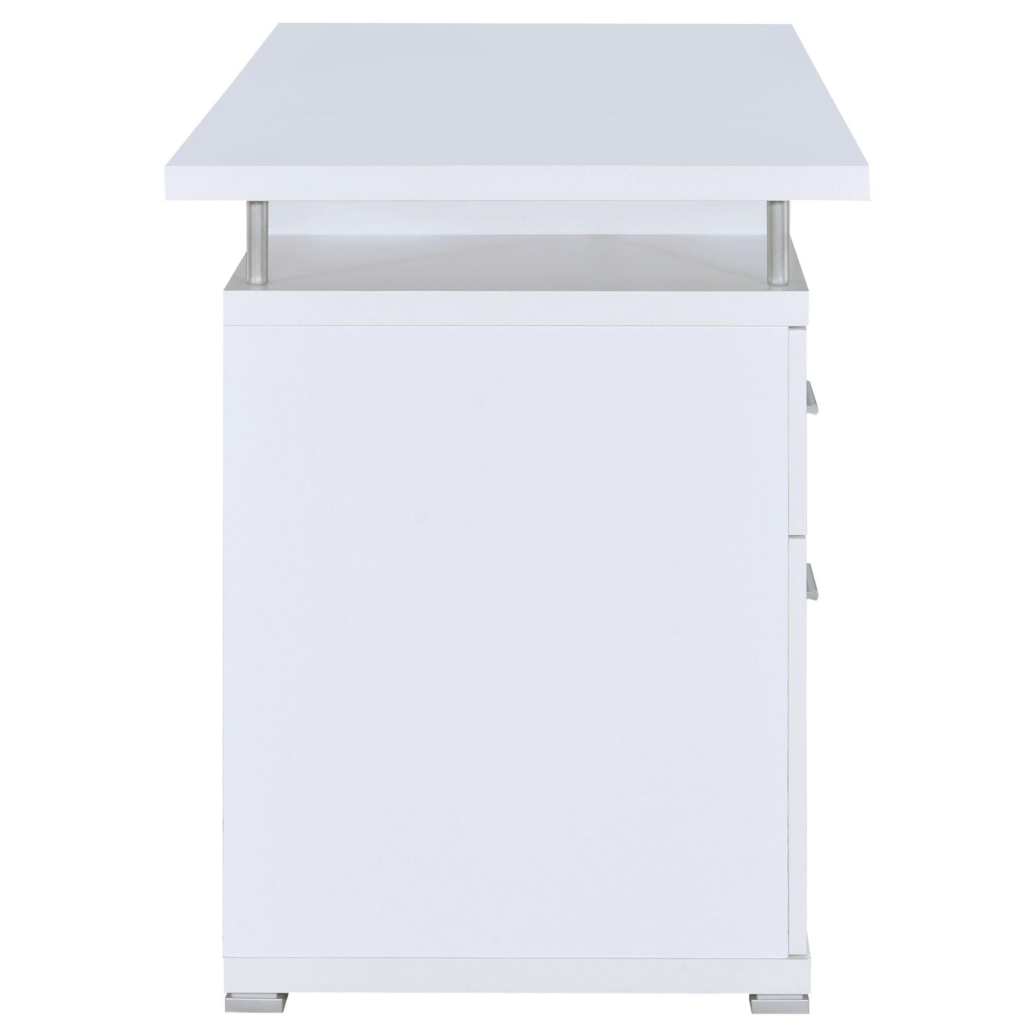 Tracy 55-inch 2-drawer Office Computer Desk White