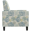 Push Back Upholstered Recliner Armchair